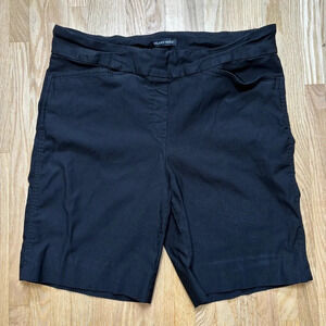 Hilary Radley Pull On Black Bermuda Shorts